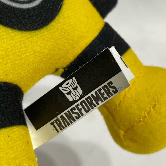 8” TRANSFORMERS BUMBLE BEE PLUSH TOY HASBRO YELLOW ROBOT MOVIE FIGURE - Picture 6 of 6